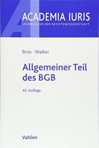 Allgemeiner Teil des BGB