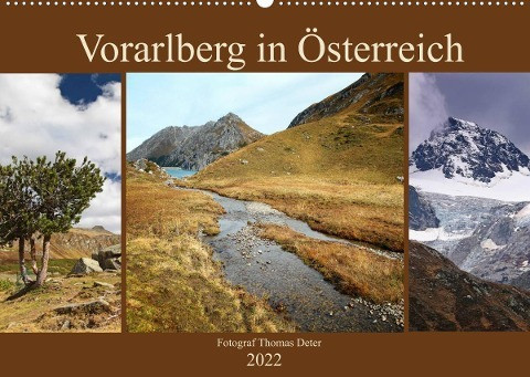 Vorarlberg in Österreich (Wandkalender 2022 DIN A2 quer)