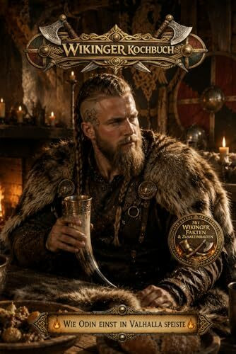 Wikinger Kochbuch - wie Odin einst in Valhalla speiste: Kochbuch mit rustikalen Rezepten, Trinksprüchen und Ritualen – Speisen wie die Nordmänner - nordische Küche - perfektes Wikinger Geschenk