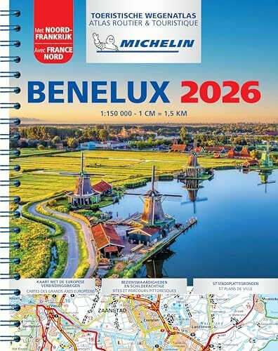 Michelin Straßenatlas Benelux mit Spiralbindung: atlas routier et touristique (Michelin Atlassen)