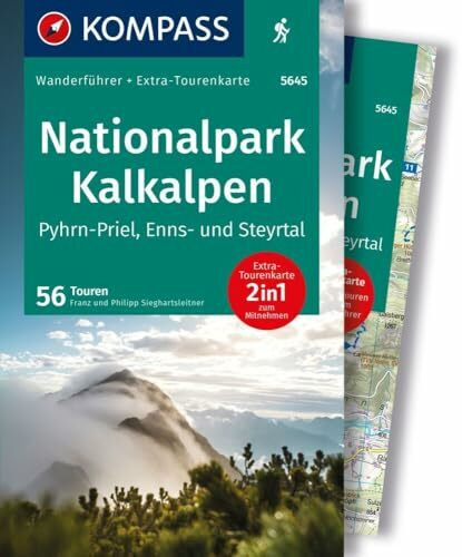 KOMPASS Wanderführer Nationalpark Kalkalpen - Pyhrn-Priel, Enns- und Steyrtal, 56 Touren mit Extra-Tourenkarte: GPS-Daten zum Download