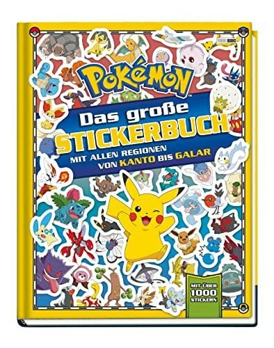 Pokémon: Das große Stickerbuch mit allen Regionen von Kanto bis Galar: mit über 1000 Sickern