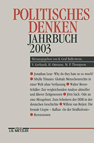 Politisches Denken: Jahrbuch 2003