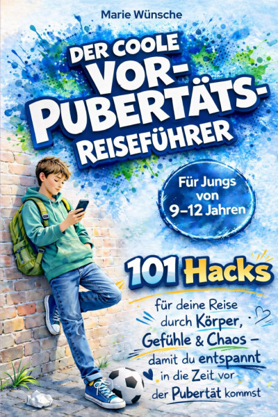 Der coole Vorpubertäts-Reiseführer für Jungs im Alter von 9–12 Jahren: 101 Hacks für deine Reise durch Körper, Gefühle & Chaos – damit du entspannt in die Zeit vor der Pubertät kommst