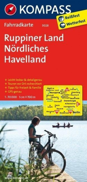 Ruppiner Land - Nördliches Havelland 1 : 70 000