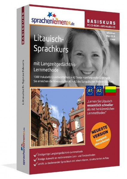 Sprachenlernen24.de Litauisch-Basis-Sprachkurs. CD-ROM für Windows Vista; XP; NT; ME; 2000; 98/Linux