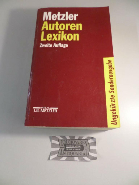 Metzler Autoren Lexikon
