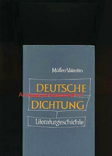 Deutsche Dichtung Kleine Geschichte unserer Literatur