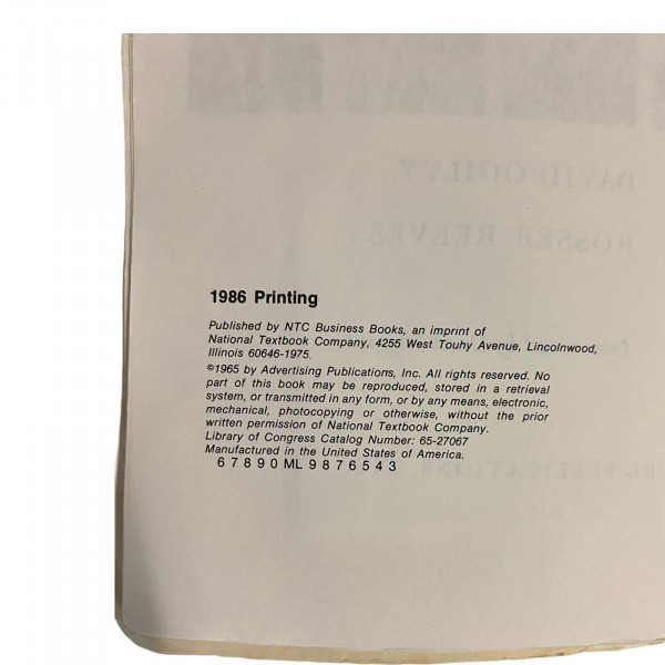 Art of Writing Advertising: Conversations with Masters of the Craft