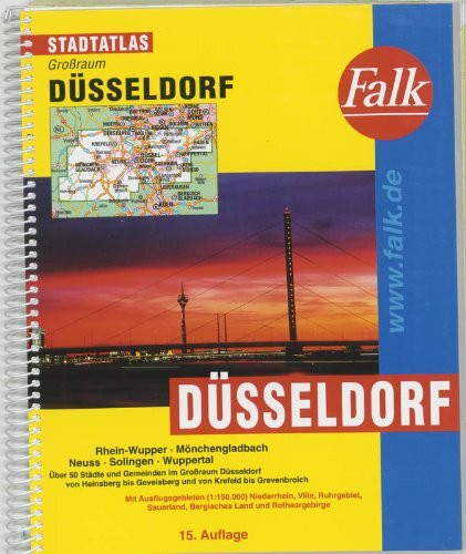 Falk Großraum Stadtatlas Düsseldorf 1 : 20 000