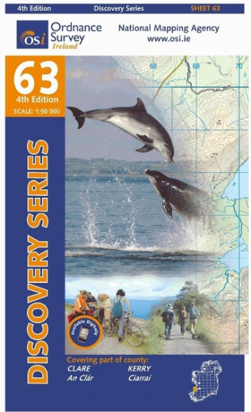 Irish Discovery Series 63. Clare, Kerry 1 : 50 000