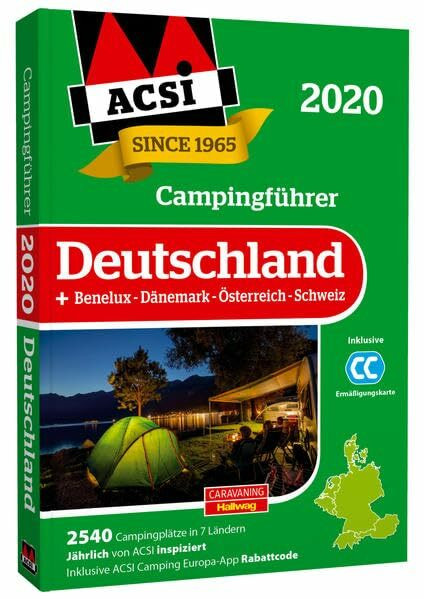 ACSI Campingführer Deutschland 2020: +Benelux-Dänemark-Österreich-Schweiz, 2590 Campingplätze (Hallwag Promobil)