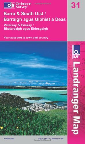 Barra and South Uist, Vatersay and Eriskay (OS Landranger Map)