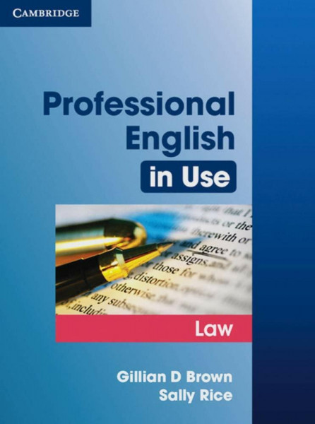 Professional English in Use Law: Book with answers