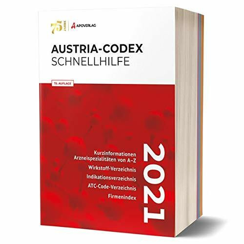 Austria-Codex Schnellhilfe 2021: Kurzinformationen Arzneispezialitäten von A-Z. Wirkstoff-Verzeichnis. Indikationsverzeichnis. ATC-Code-Verzeichnis. Firmenindex