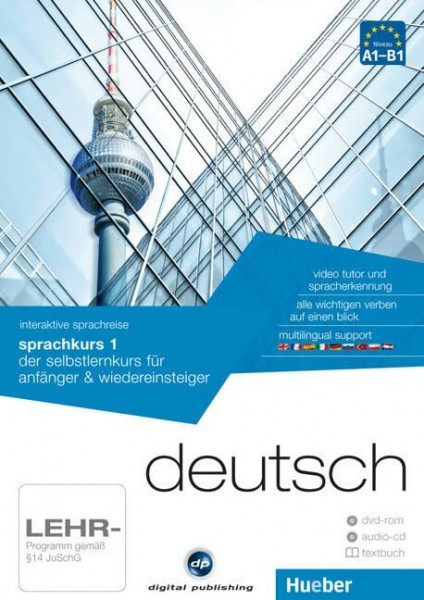 interaktive sprachreise sprachkurs 1 deutsch: der selbstlernkurs für anfänger & wiedereinsteiger / Paket: 1 DVD-ROM + 1 Audio-CD + 1 Textbuch (Interaktive Sprachreise digital publishing)