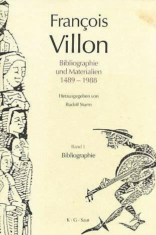Bibliographie (Francois Villon Biblographie)