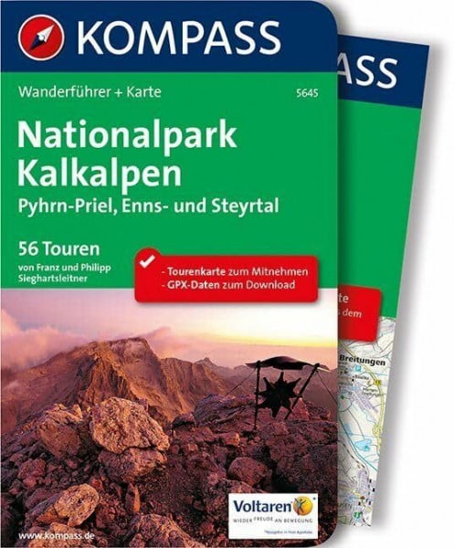 KOMPASS Wanderführer Nationalpark Kalkalpen - Pyhrn-Priel, Enns- und Steyrtal: Wanderführer mit Extra-Tourenkarte 1:50.000, 56 Touren, GPX-Daten zum Download