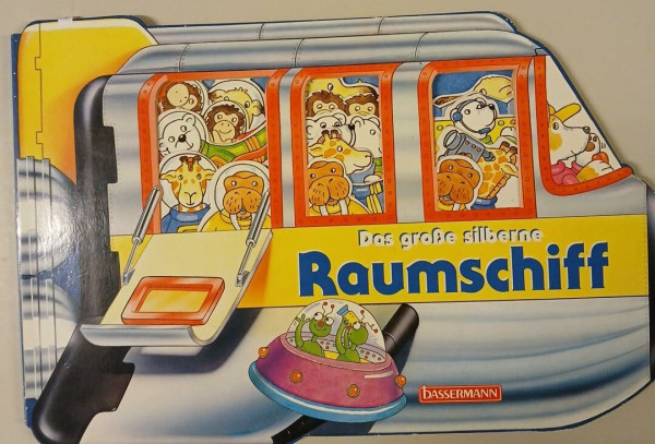 Das große silberne Raumschiff. Mit Konturenstanzung