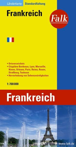 Falk Länderkarte Frankreich 1:750 000