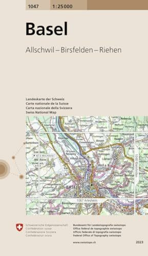 1047 Basel: Allschwil - Birsfelden - Riehen (Landeskarte 1:25 000, Band 1047)