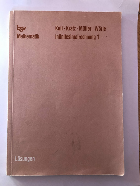 Infinitesimalrechnung 1 Lösungen