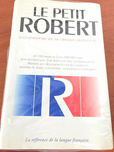 Le Nouveau Petit Robert Dictionnaire De LA Langue Franaise
