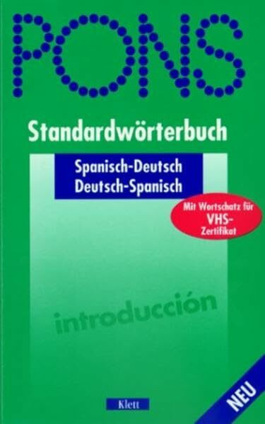 PONS Standardwörterbuch, Spanisch
