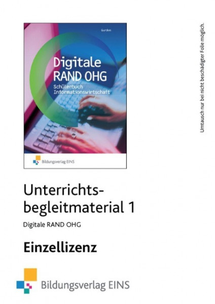 Digitale RAND OHG - Informationswirtschaft. Unterrichtsmodule 1. CD-ROM