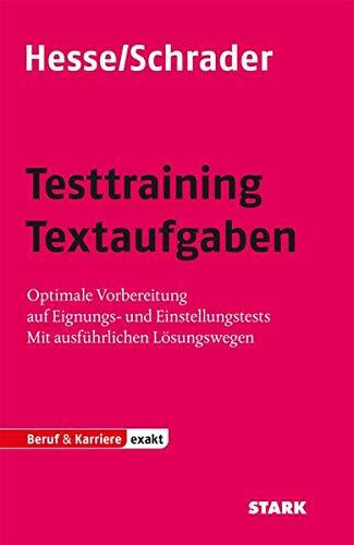 Testtraining Textaufgaben