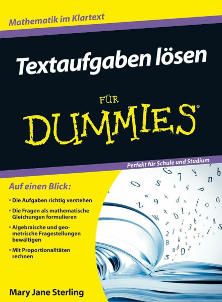 Textaufgaben lösen für Dummies: .