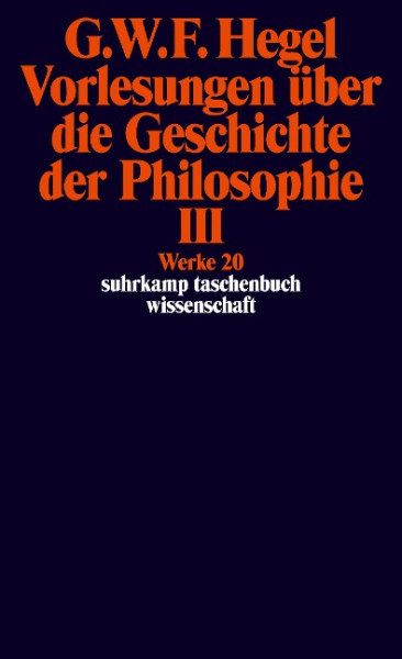 Vorlesungen über die Geschichte der Philosophie 3