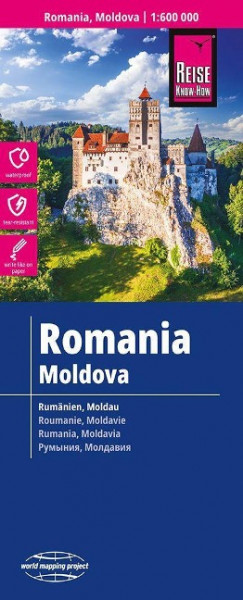Reise Know-How Landkarte Rumänien, Moldau / Romania, Moldova (1:600.000)