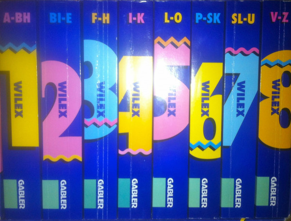 Gabler Wirtschaftslexikon Wirtschaftswissen up-to-date, 13. Auflage, Kassette mit 8 Bänden