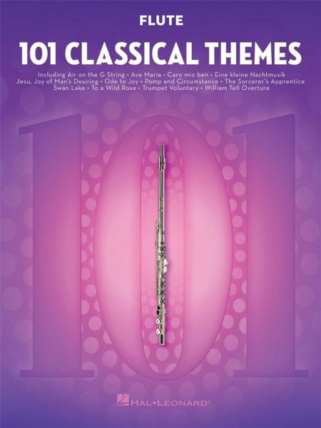 101 Classical Themes – Flute Sheet Music | Essential Repertoire for Flute Players | Solo Instrumental Folio with Classical Favorites
