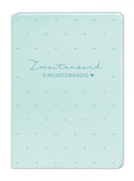 Terminplaner Lederlook A6 "Mint" 2021