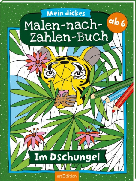 Mein dickes Malen-nach-Zahlen-Buch - Im Dschungel