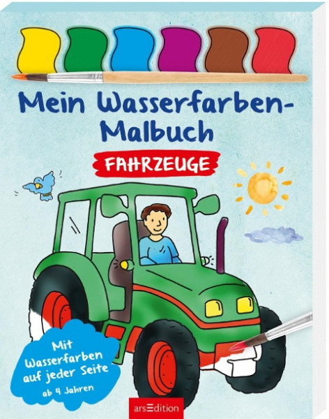 Mein Wasserfarben-Malbuch - Fahrzeuge