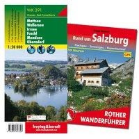 Salzburg Wanderungen-Set, Wanderführer + Wanderkarte 1:50.000, in praktischer Umhängetasche