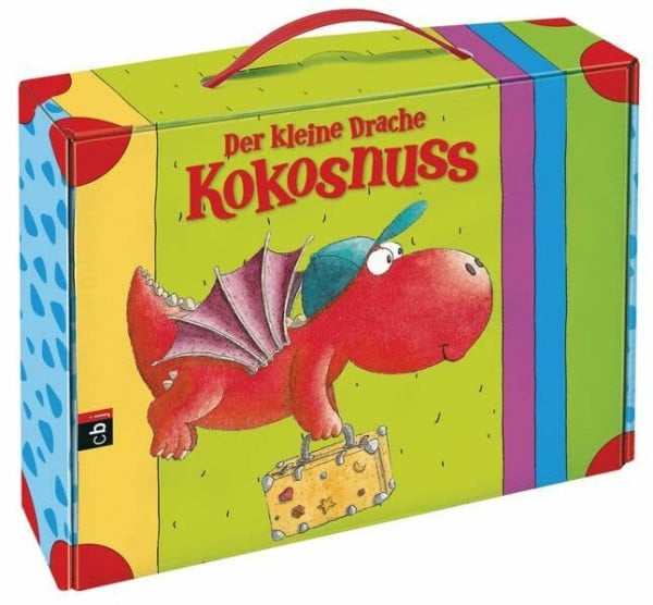 Der kleine Drache Kokosnuss - Happy Birthday, kleiner Drache! - 3 Bücher im Koffer: Der kleine Drache Kokosnuss und das Vampir-Abentuer. Der kleine ... Drache Kokosnuss und der Schatz im Dschungel