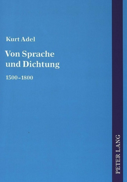 Von Sprache und Dichtung