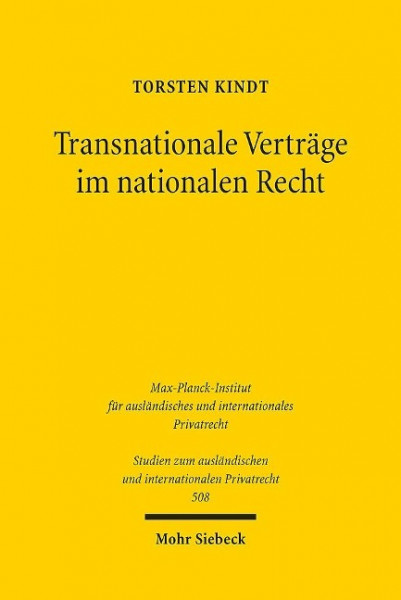 Transnationale Verträge im nationalen Recht