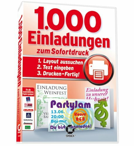 1000 Einladungen: Für Windows 98, SE, XP oder Vista