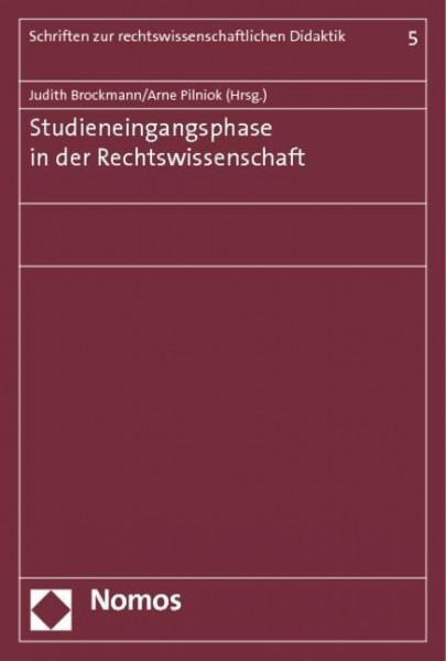 Studieneingangsphase in der Rechtswissenschaft