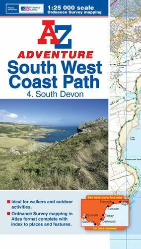 South West Coast Path.Pt.4: South Devon. With QR-Code (A-Z Adventure Atlas)