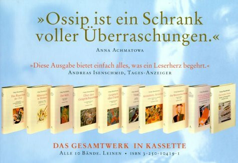 Ossip Mandelstam - Das Gesamtwerk in Kassette. 10 Bände im Schmuckschuber mit Begleitheft