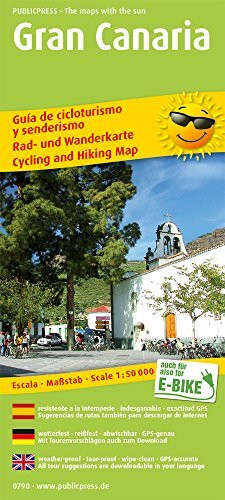 Gran Canaria: Rad- und Wanderkarte dreisprachig, wetterfest, reißfest, abwischbar, GPS-genau. 1:50000 (Rad- und Wanderkarte: RuWK)
