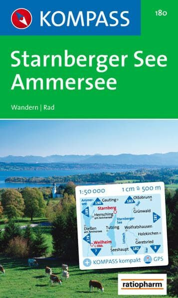 Starnberger See, Ammersee: Wandern / Rad / Reiten. GPS-genau. 1:50.000