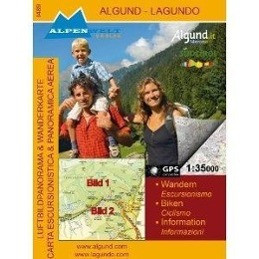 Algund Lagundo 1 : 35 000 Luftbildpanorama- & topografische Wanderkarte