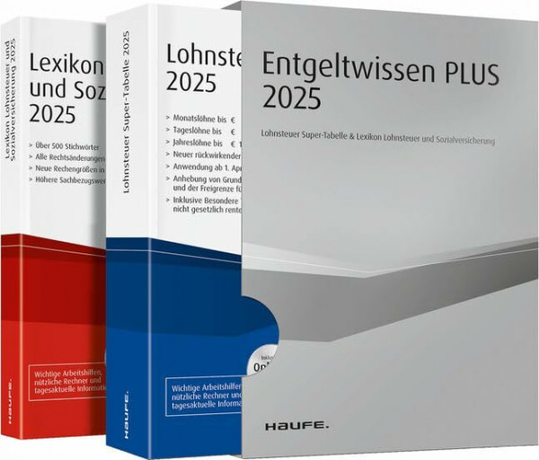 Entgeltwissen Plus 2026: Lohnsteuer Super-Tabelle & Lexikon Lohnsteuer und Sozialversicherung (Haufe Steuertabellen)